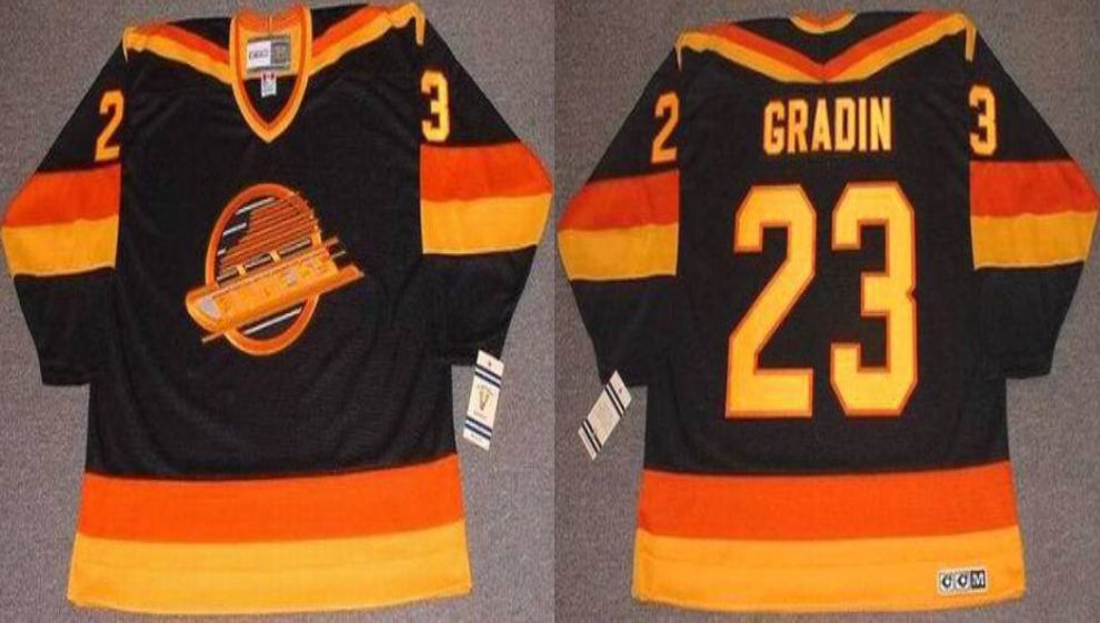 2019 Men Vancouver Canucks #23 Gradin Black CCM NHL jerseys1->vancouver canucks->NHL Jersey